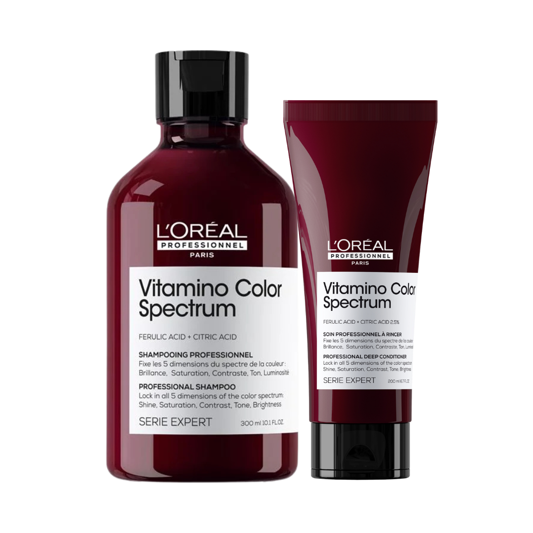 L'Oréal Professionnel Vitamino Color Spectrum Shampoo 300ml & Vitamino Color Spectrum Conditioner 200ml Duo