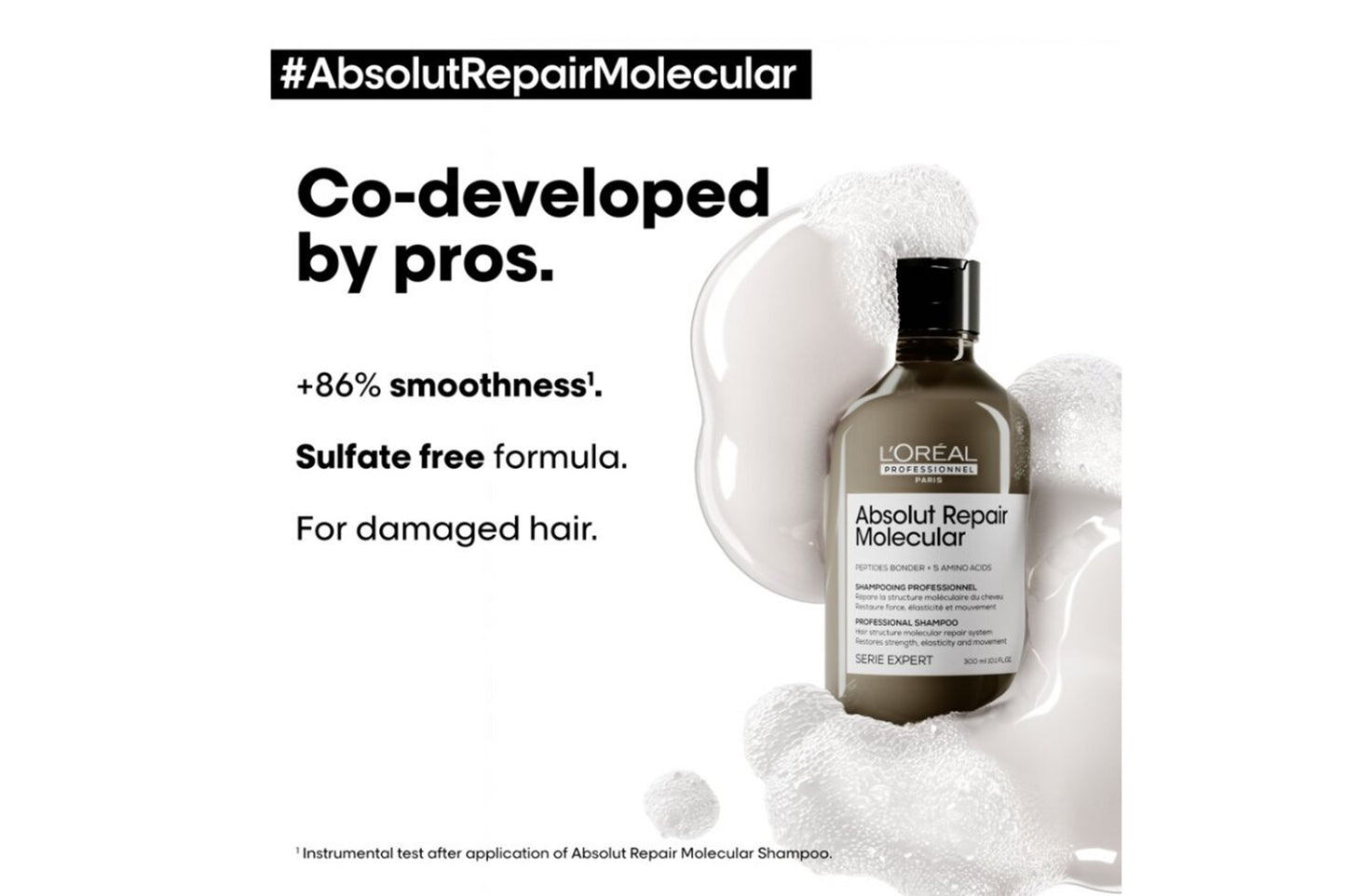 L'Oréal Professionnel Serie Expert Absolut Repair Molecular Shampoo, Mask & Serum Trio - Salon Warehouse