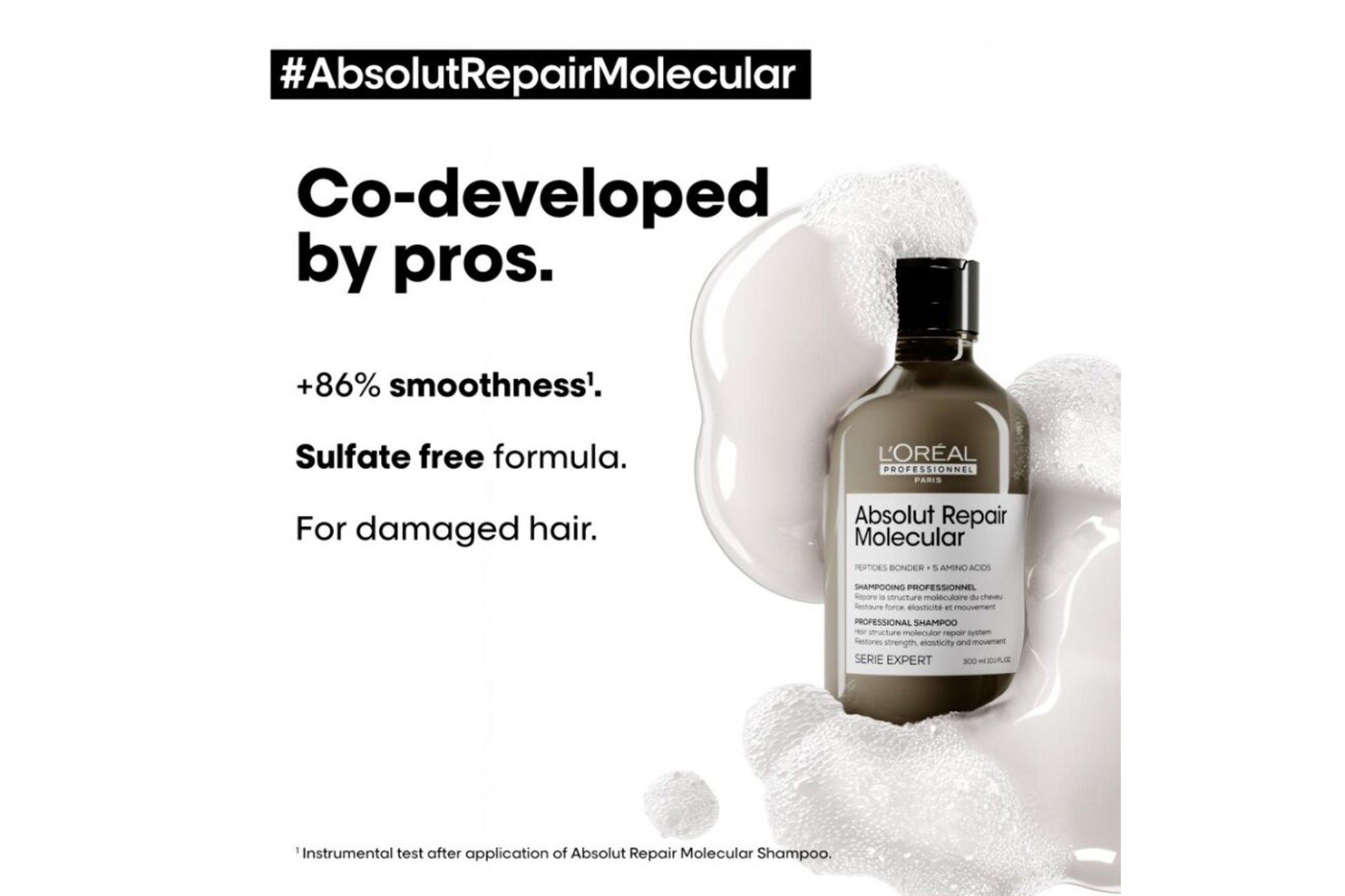 L'Oréal Professionnel Serie Expert Absolut Repair Molecular Shampoo, Mask & Serum Trio - Salon Warehouse