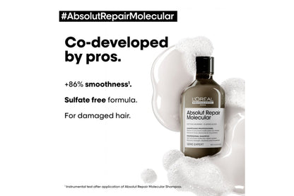 L'Oréal Professionnel Serie Expert Absolut Repair Molecular Shampoo, Mask & Serum Trio - Salon Warehouse
