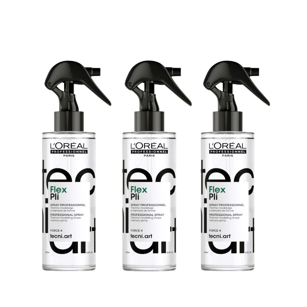 L'Oréal Tecni.Art Flex Pli Thermo-Modelling Spray 190ml Trio