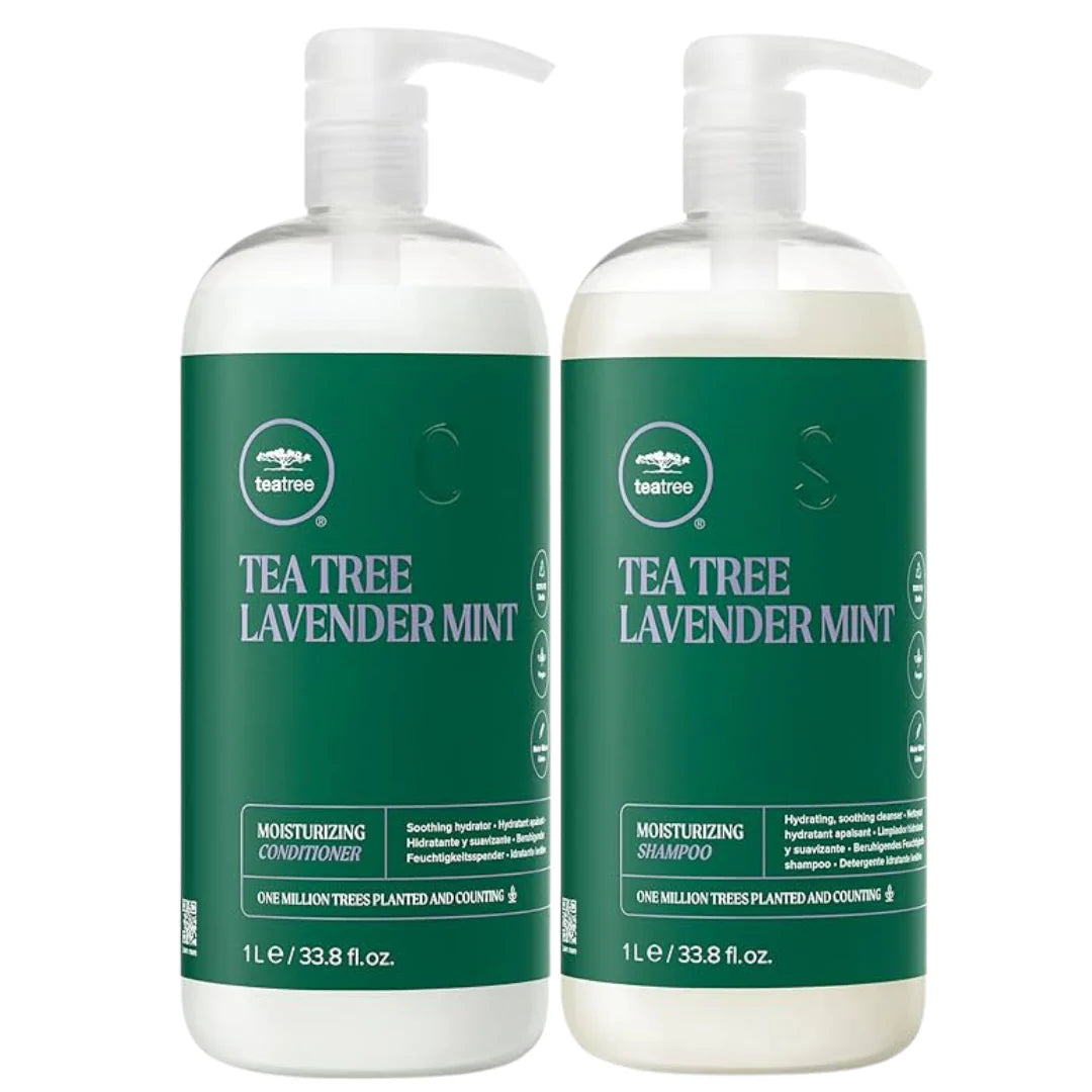 Paul Mitchell Tea Tree Lavender Mint Moisturizing Shampoo & Conditioner Duo 1000ml