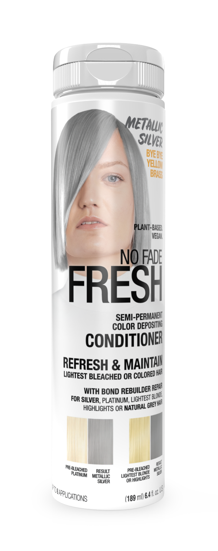 No Fade Fresh Semi Permanent Colour Depositing Conditioner Metallic Silver 189ml