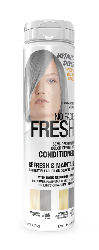 No Fade Fresh Semi Permanent Colour Depositing Conditioner Metallic Silver 189ml