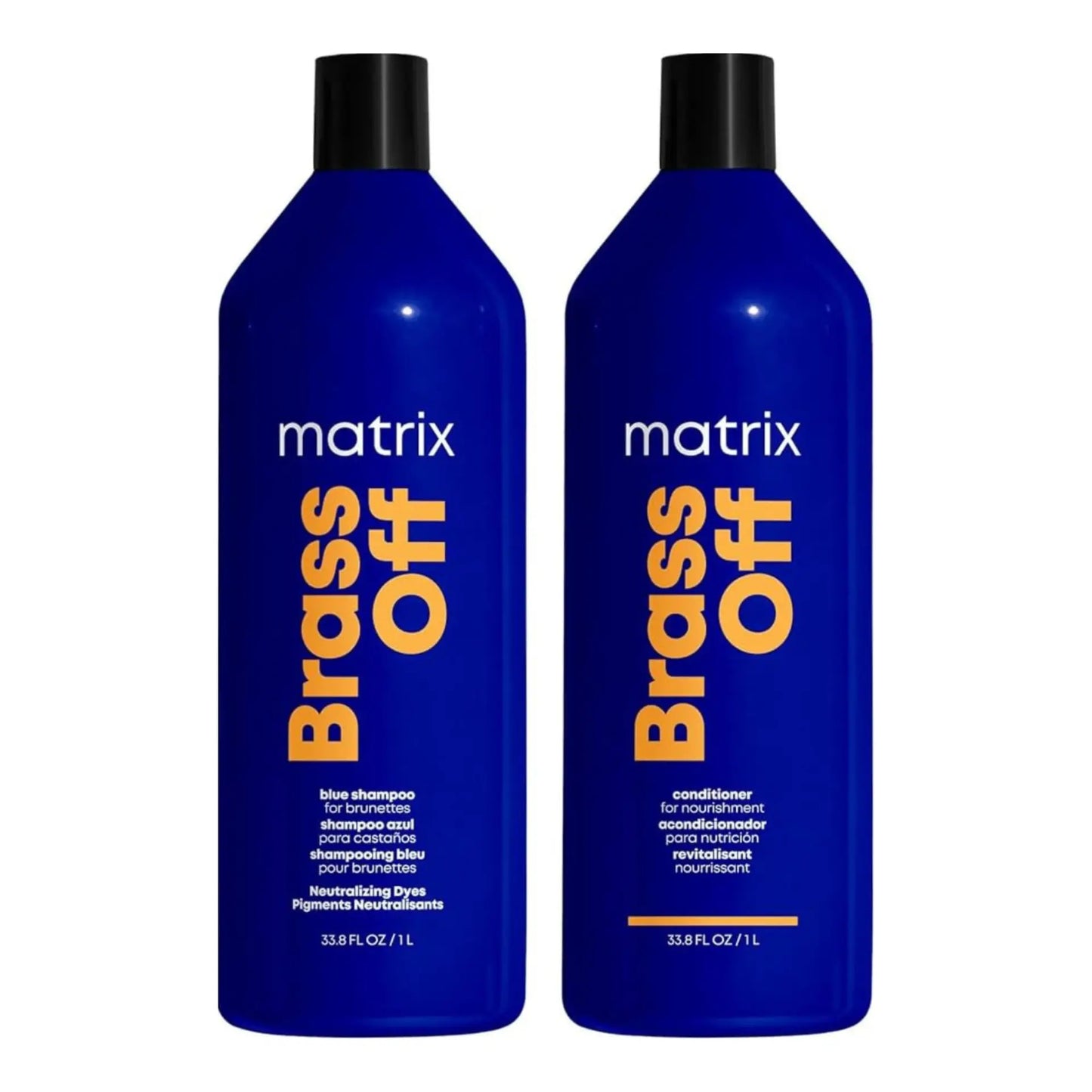Matrix Total Results Brass Off 1000ml Shampoo and Conditioner Duo
