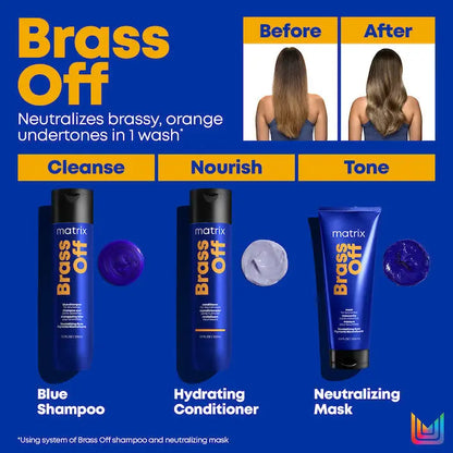 Matrix Total Results Brass Off 1000ml Shampoo and Conditioner Duo