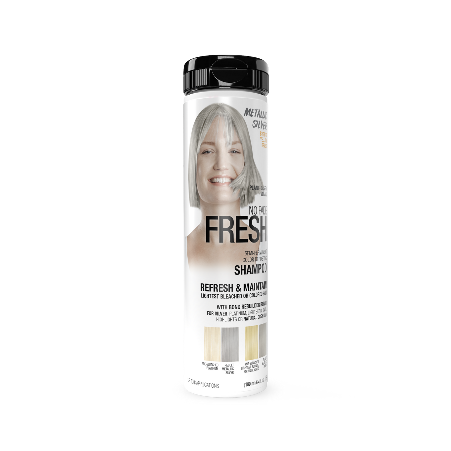 No Fade Fresh Semi Permanent Colour Depositing Shampoo Metallic Silver 189ml