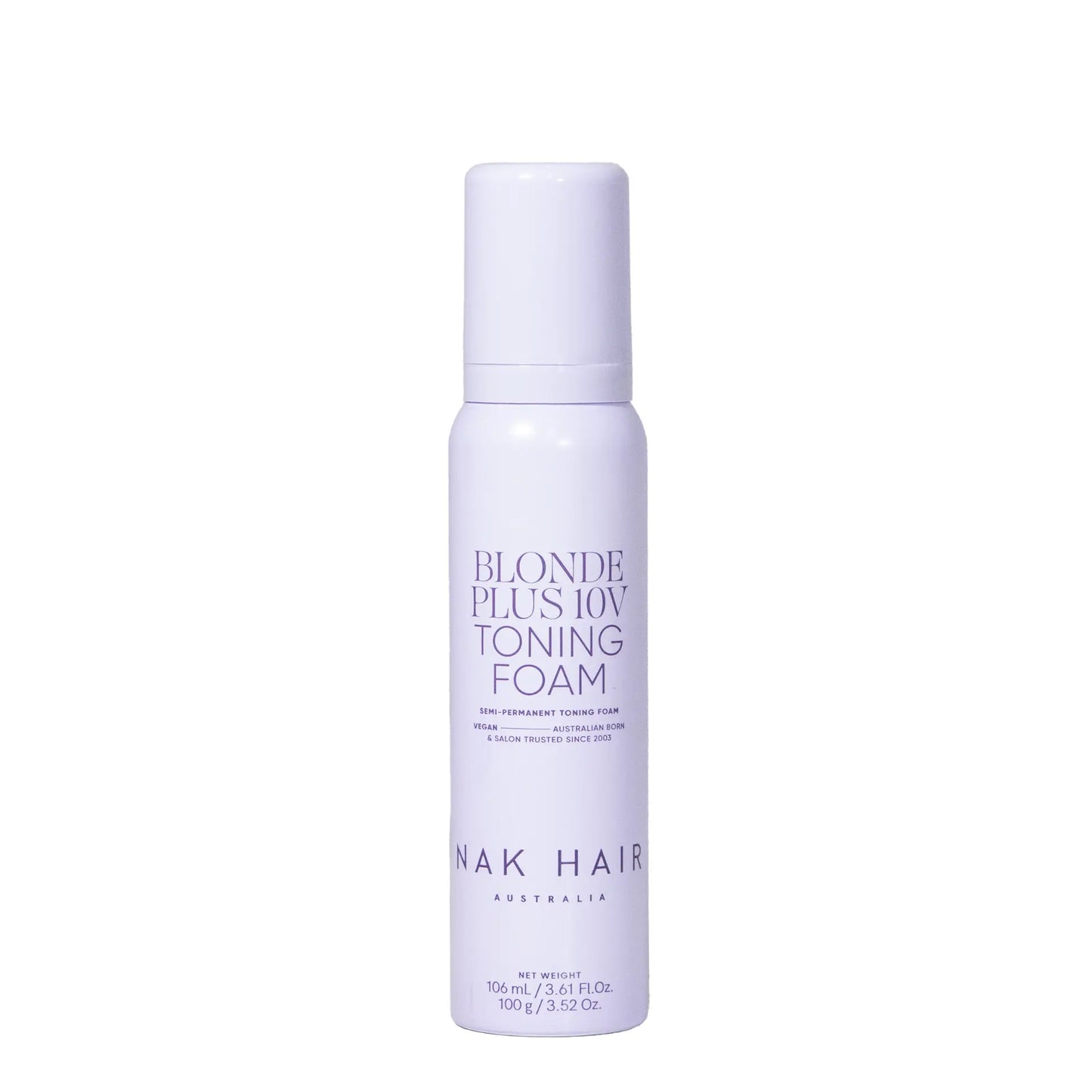 NAK Signature Blonde Plus 10V Toning Foam 100g