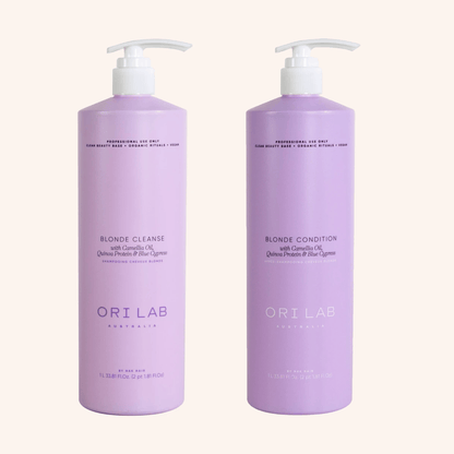NAK Hair ORI Lab Blonde Cleanse & Conditioner 1000ml Duo - Salon Warehouse