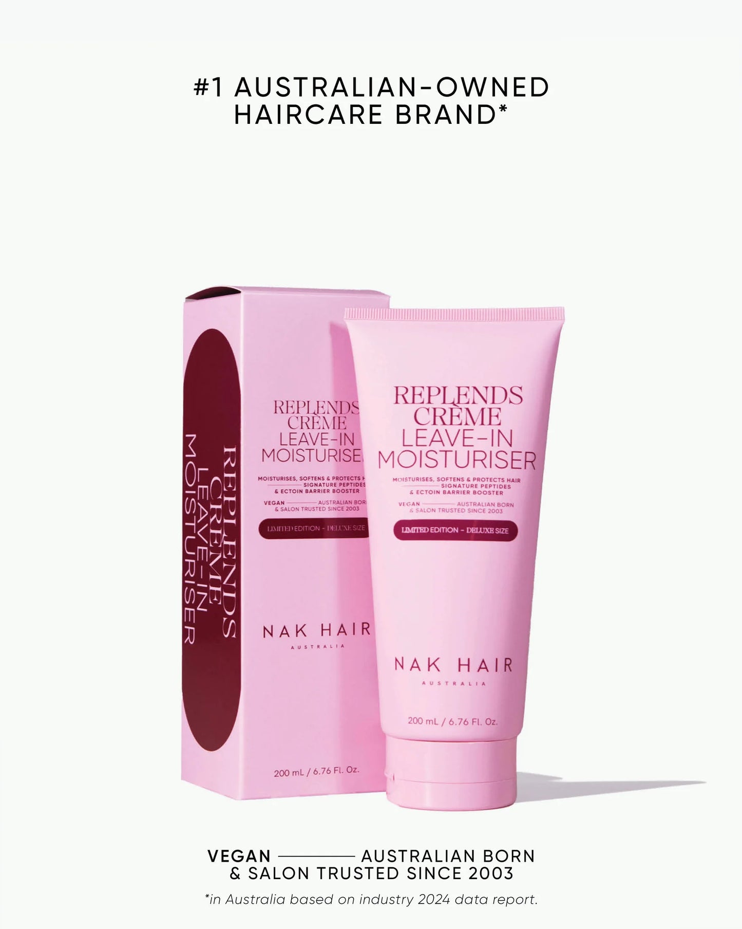 NAK Signature Replends Crème Leave in Moisturiser 200ml Deluxe Size