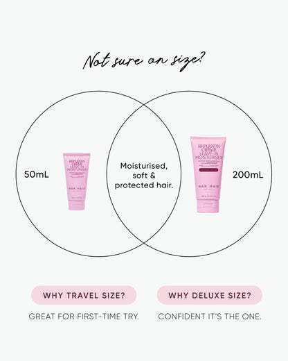 NAK Signature Replends Crème Leave in Moisturiser 200ml Deluxe Size