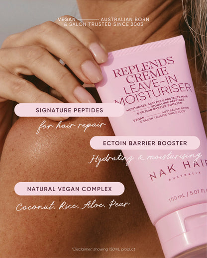 NAK Signature Replends Crème Leave in Moisturiser 200ml Deluxe Size