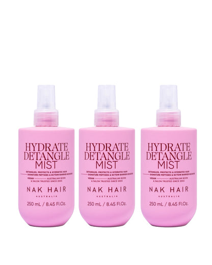 NAK Hydrate Detangle Mist 250ml NEW Trio - Salon Warehouse
