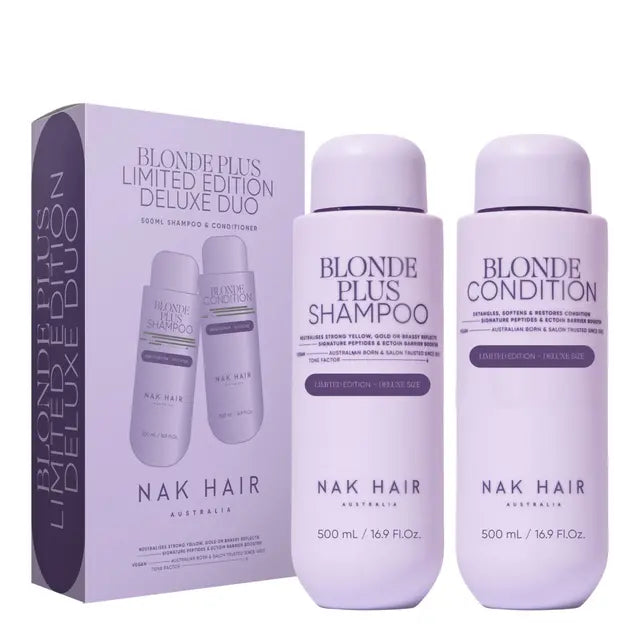 NAK Signature Blonde Plus 500ml Duo — Shampoo & Conditioner