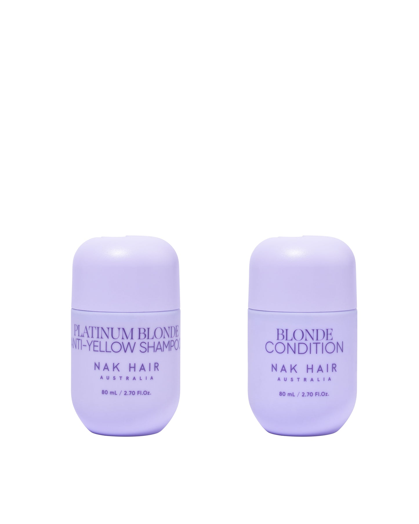 NAK Signature Blonde Plus Shampoo & Conditioner 80ml Duo NEW - Salon Warehouse