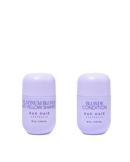 NAK Signature Blonde Plus Shampoo & Conditioner 80ml Duo NEW - Salon Warehouse