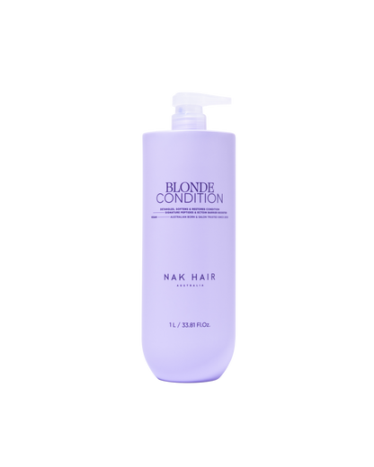 NAK Signature Blonde Plus Shampoo & Blonde Conditioner 1000ml Duo NEW