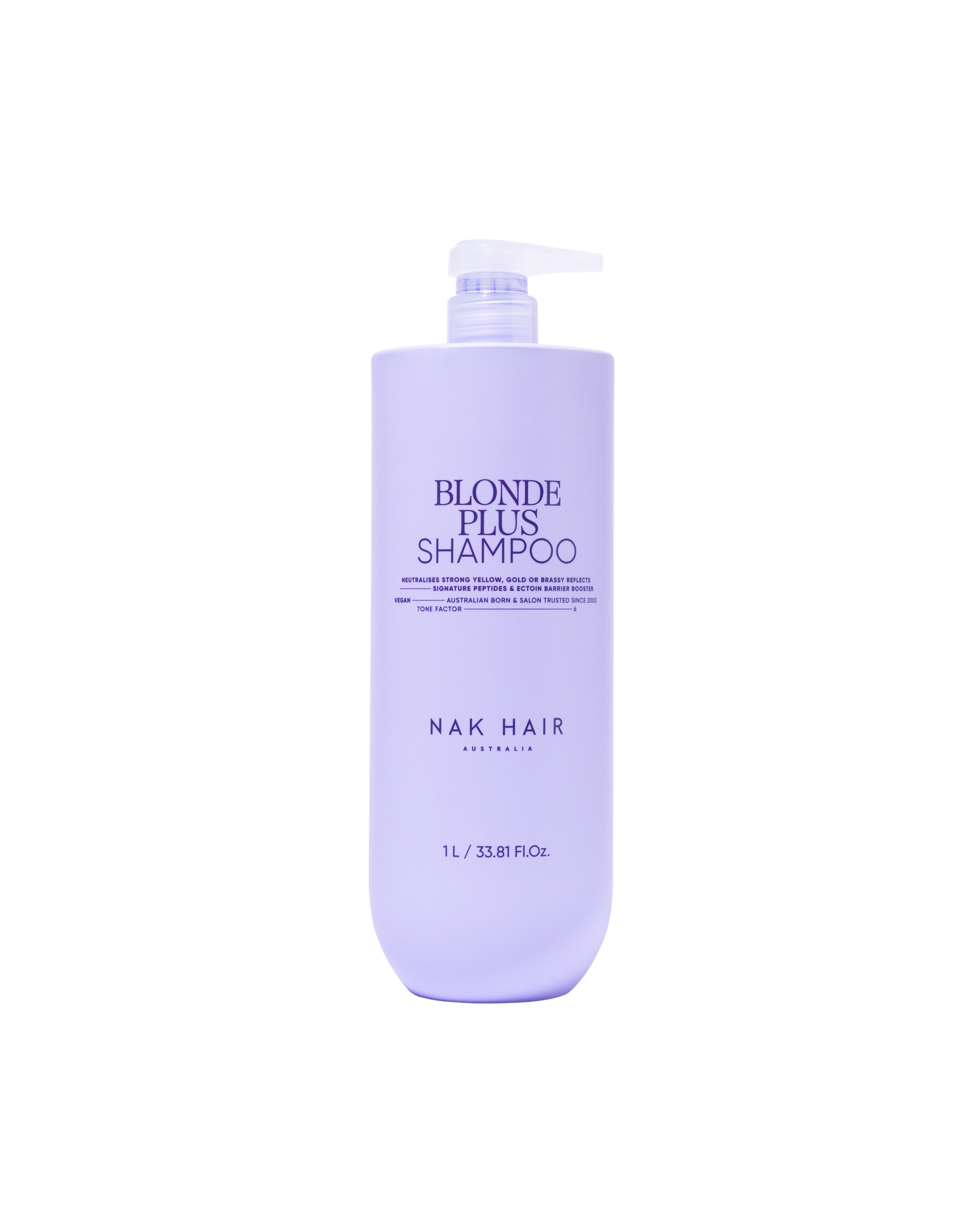 NAK Signature Blonde Plus Shampoo 1000ml NEW