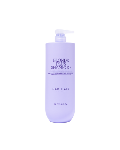 NAK Signature Blonde Plus Shampoo 1000ml NEW
