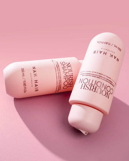 NAK Signature Nourish Shampoo & Conditioner 350ml + Hair Oil 100ml Trio NEW