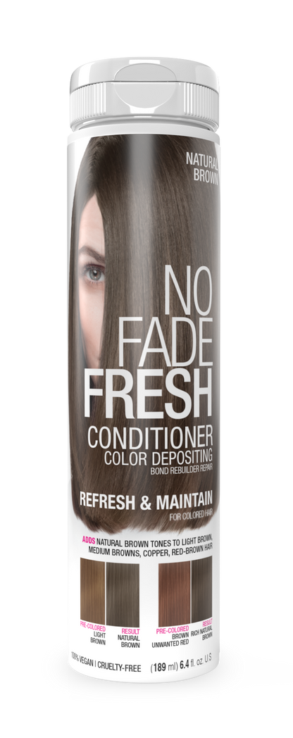 No Fade Fresh Semi Permanent Colour Depositing Conditioner Natural Brown 189ml