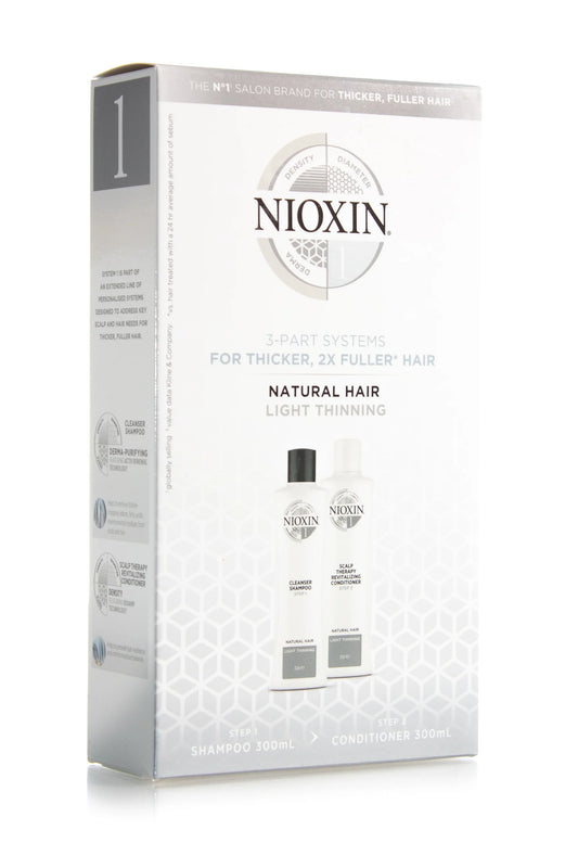 Nioxin System 1  Duo Pack - Shampoo & Conditioner 300ml