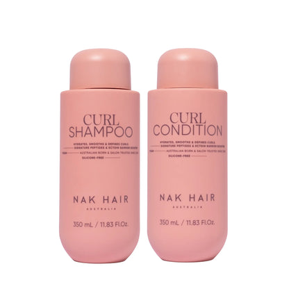 NAK Signature Curl Shampoo & Conditioner 350ml Duo NEW