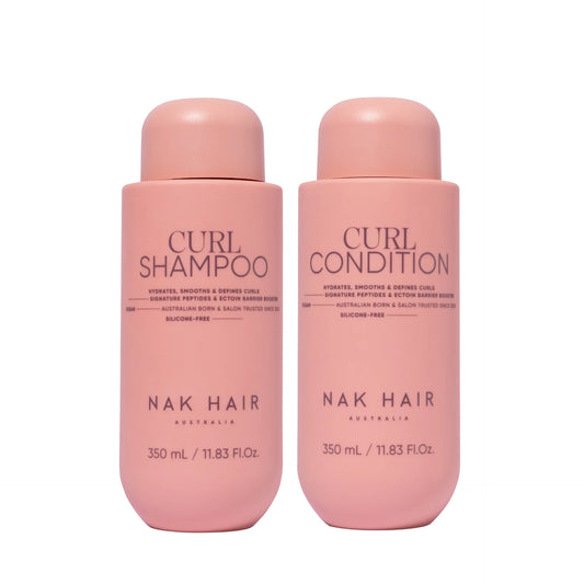 NAK Signature Curl Shampoo & Conditioner 350ml Duo NEW