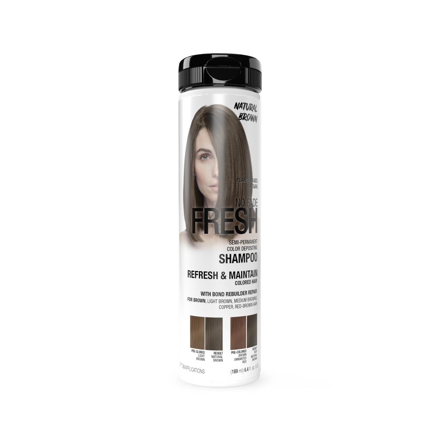 No Fade Fresh Semi Permanent Colour Depositing Shampoo Natural Brown 189ml