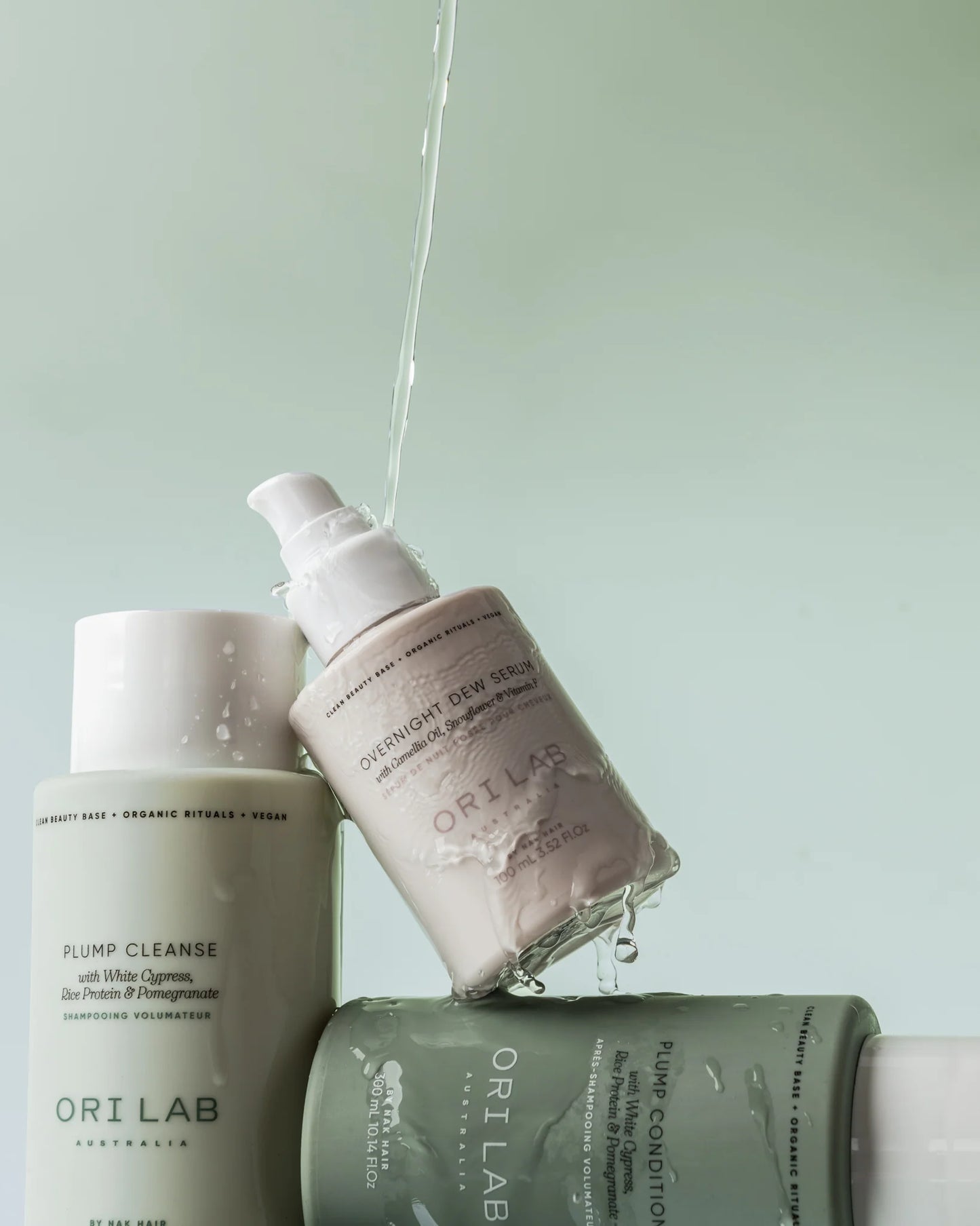 NAK Hair ORI Lab Plump Shampoo, Conditioner & Serum Trio