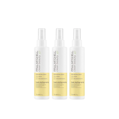 Clean Beauty By Paul Mitchell Heat Styling Spray 150ml Trio