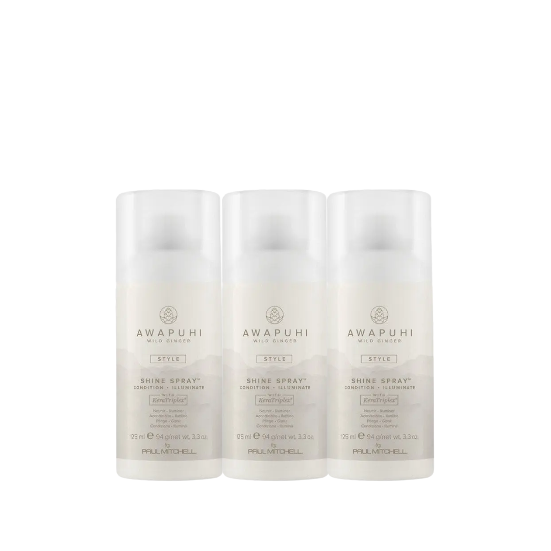 Paul Mitchell Awapuhi Wild Ginger Shine Spray 125ml Trio