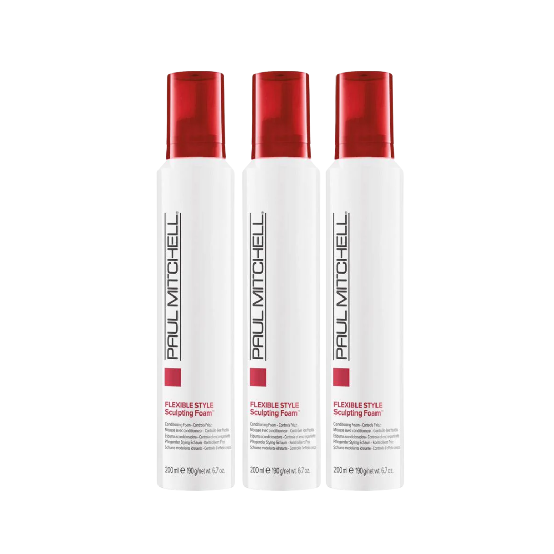 Paul Mitchell Flexible Style Hair Sculpting Foam 200ml Trio