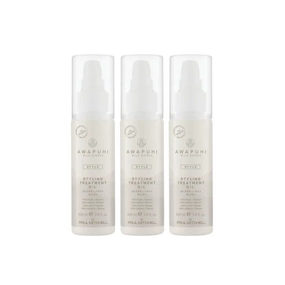 Paul Mitchell Awapuhi Wild Ginger Styling Treatment Oil 100ml Trio