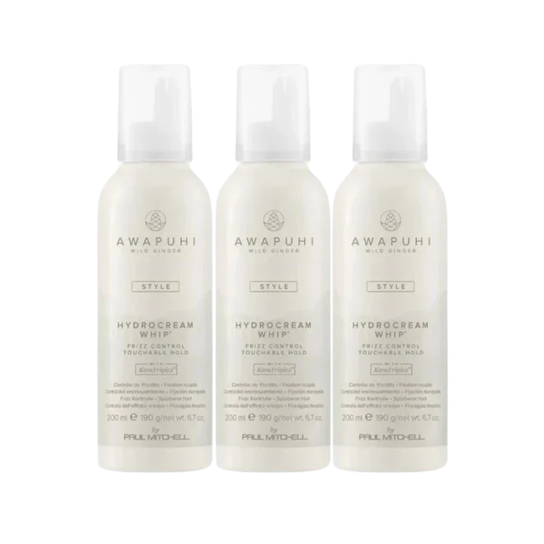 Paul Mitchell Awapuhi Wild Ginger HydroCream Whip Mousse 200ml Trio