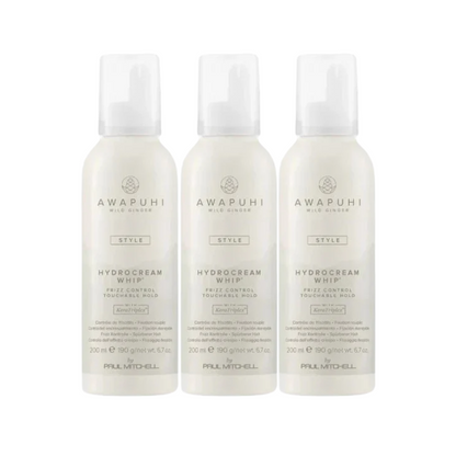 Paul Mitchell Awapuhi Wild Ginger HydroCream Whip Mousse 200ml Trio