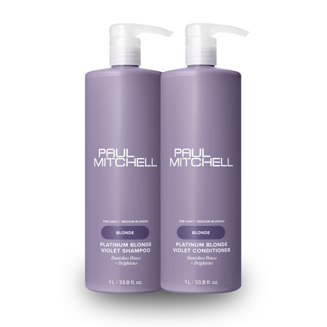 Paul Mitchell Platinum Blonde Violet Shampoo & Conditioner 1000ml Duo