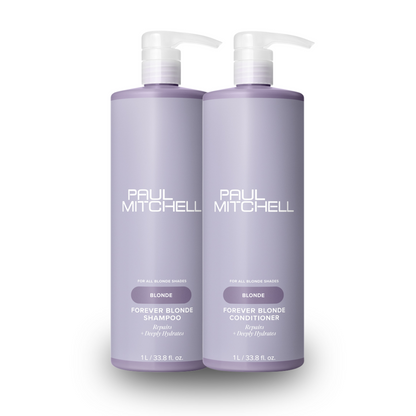 Paul Mitchell Forever Blonde Shampoo & Conditioner 1000ml Duo