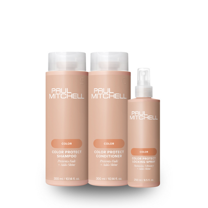 Paul Mitchell Colour Protect Daily Shampoo & Conditioner 300ml + Color Protect Locking Spray 250ml Trio