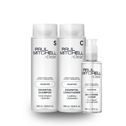 Paul Mitchell Clear Essential Shampoo & Conditioner 300ml + Smoothing Serum 150ml Trio