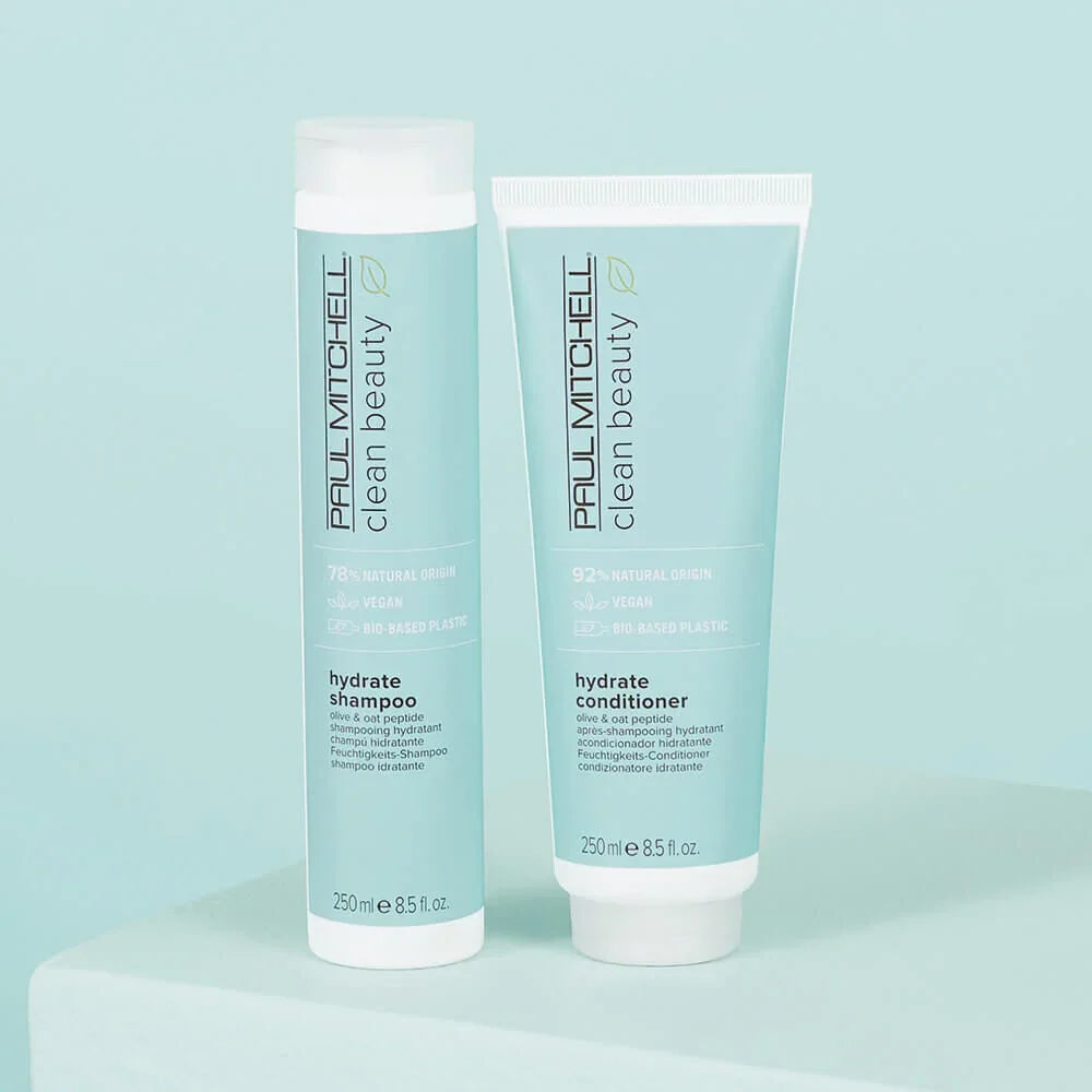 Clean Beauty By Paul Mitchell Hydrate Shampoo & Conditioner 250ml Duo