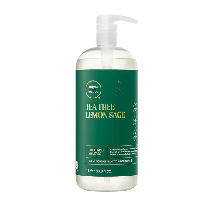 Paul Mitchell Tea Tree Lemon Sage Thickening Shampoo 1000ml NEW LOOK
