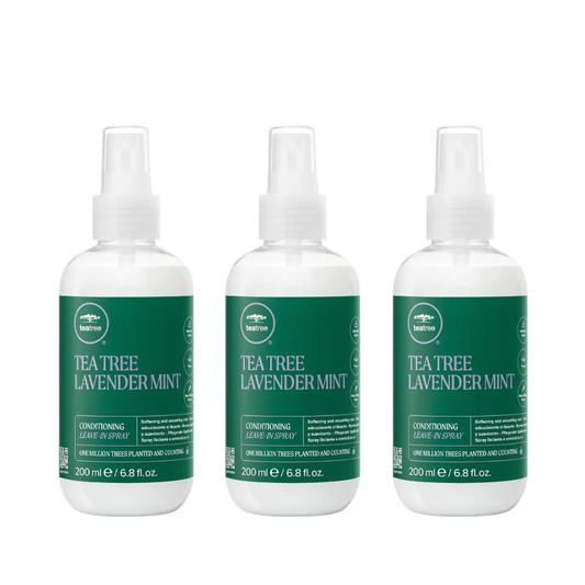 Paul Mitchell Tea Tree Lavender Mint Conditioning Leave In Spray 200ml Trio NEW LOOK