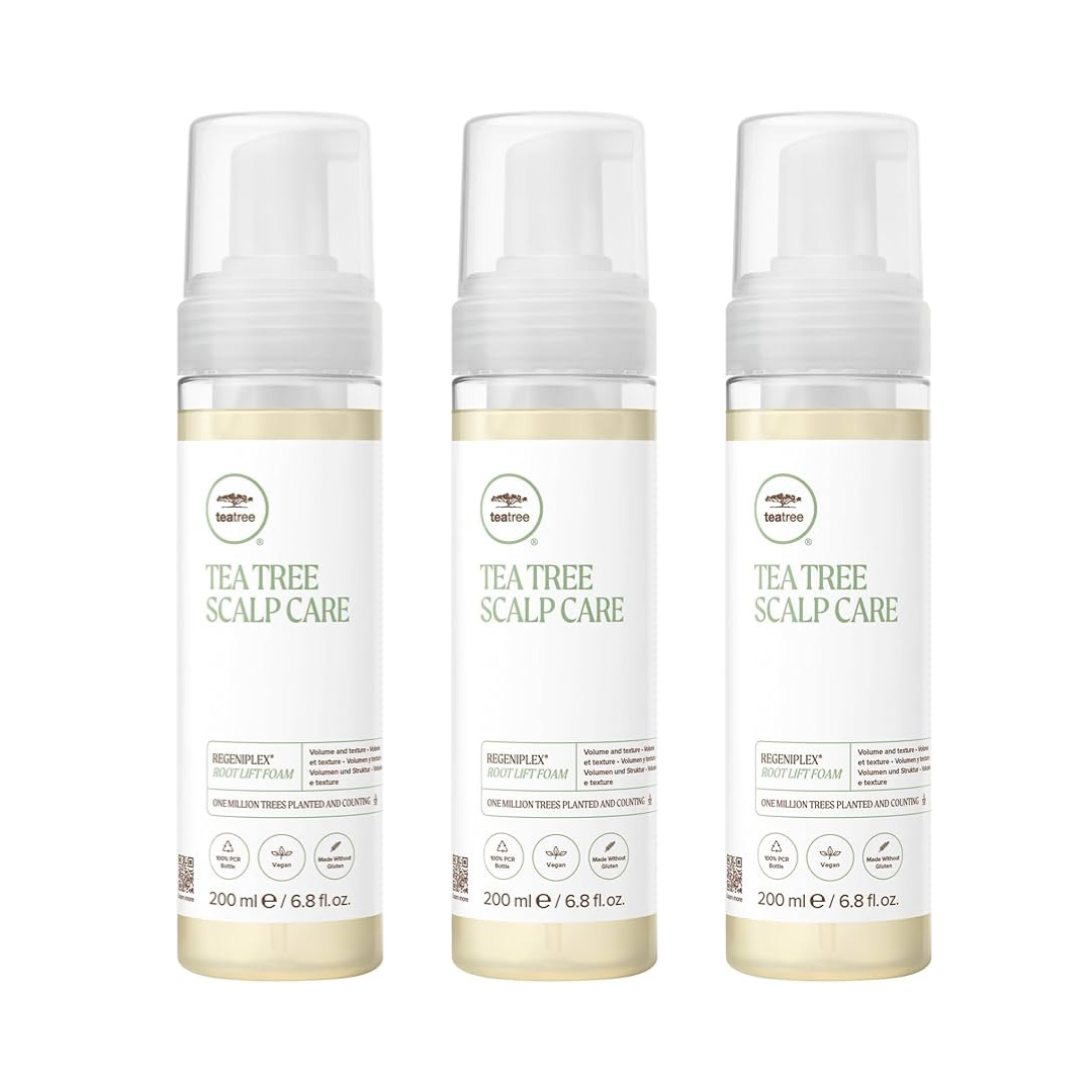 Paul Mitchell Tea Tree Scalp Care Regeniplex Root Lift Foam 200ml Trio NEW