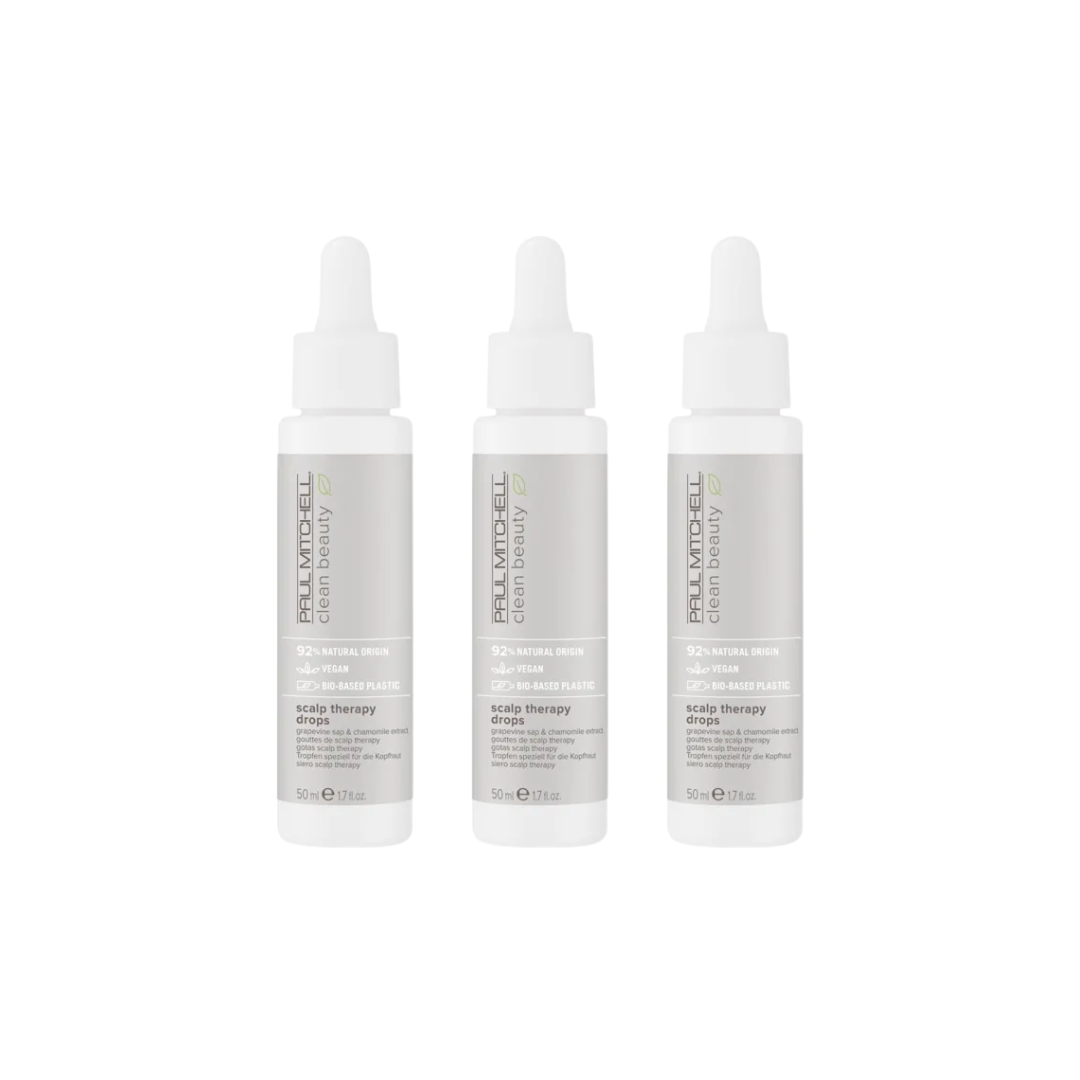 Clean Beauty By Paul Mitchell Scalp Therapy Drops 50ml Trio