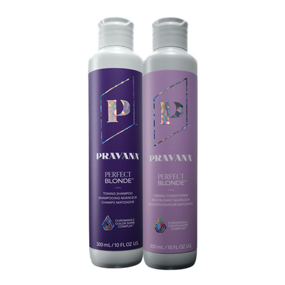 Pravana Perfect Blonde Shampoo & Conditioner 300ml Duo