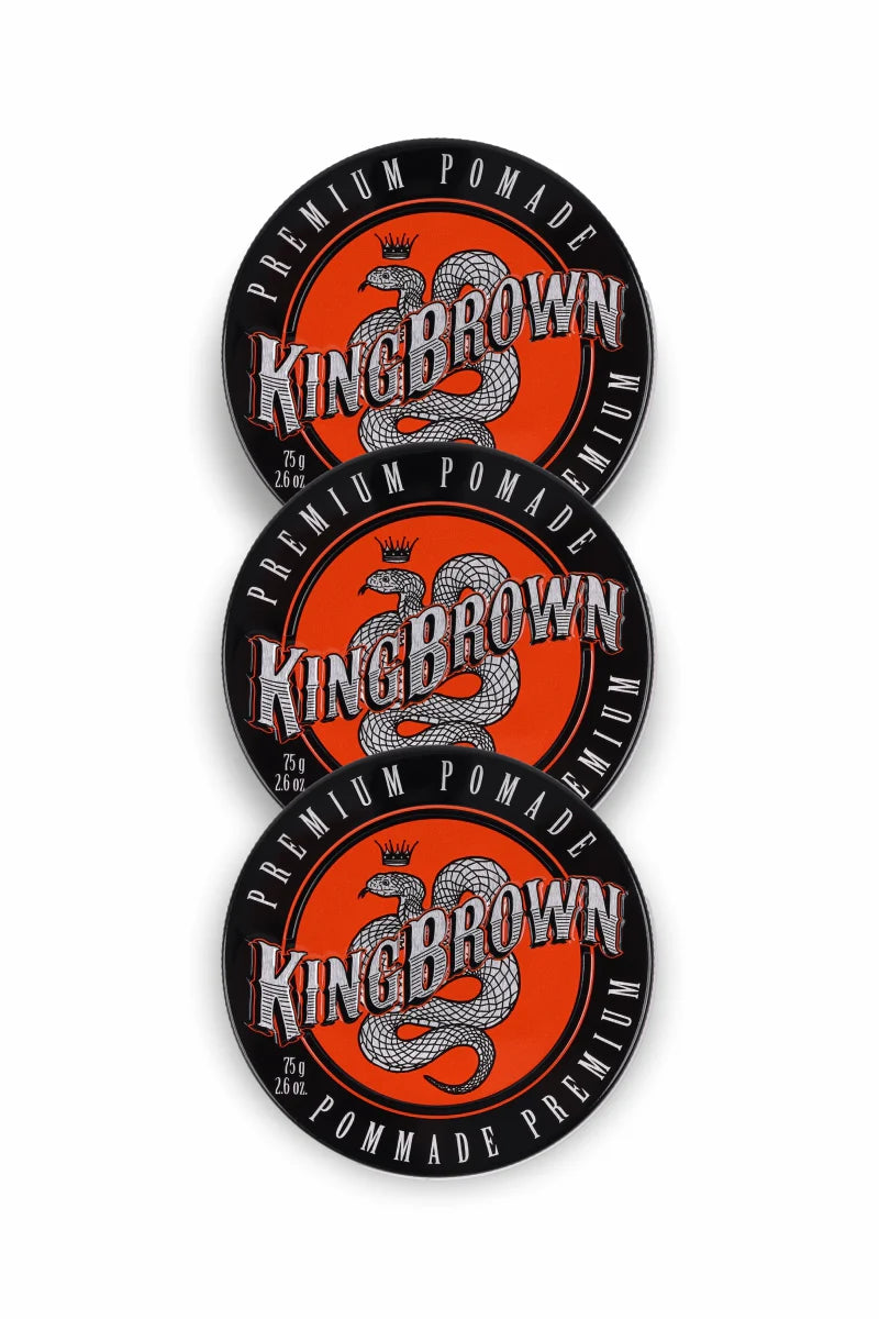 KING BROWN Premium Pomade 75g Trio