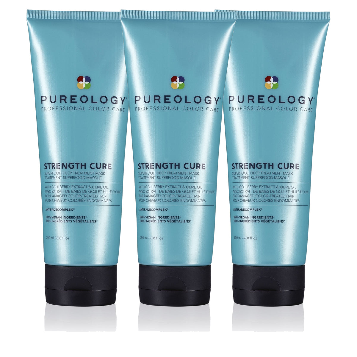 Pureology Strength Cure Superfood Treatment 200ml Trio - Salon Warehouse