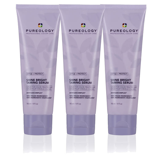 Pureology Style + Protect Shine Bright Taming Serum 118ml Trio - Salon Warehouse