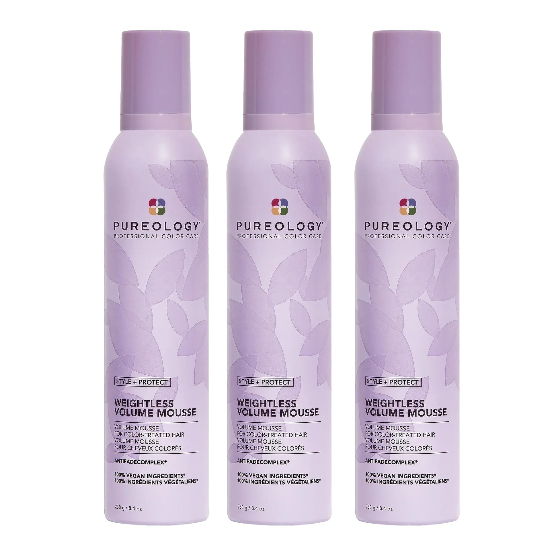 Pureology Style + Protect Weightless Volume Mousse 238g Trio - Salon Warehouse